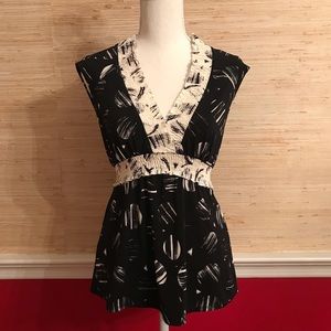 BCBG Black/White Top (XS)